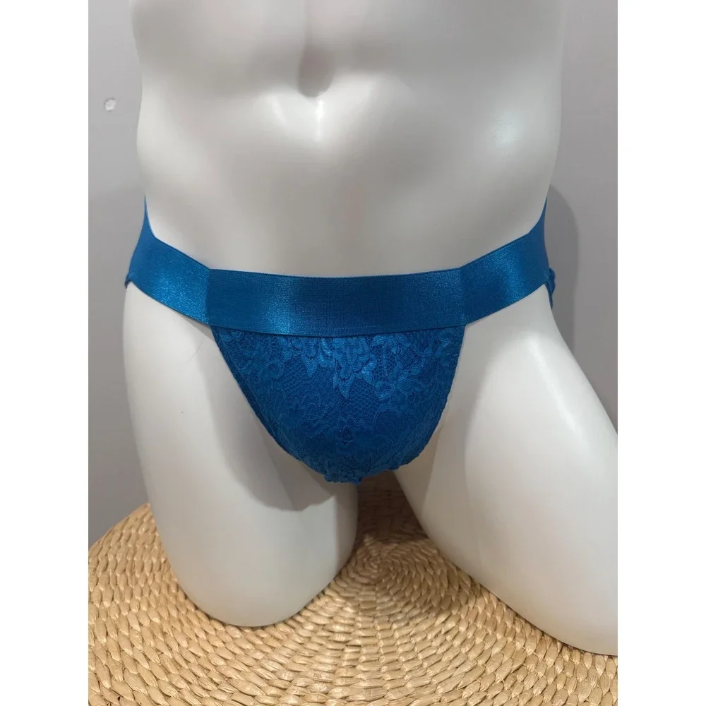 Cosabella Never Say Never Blue Lace Sports Brief Luxury‎ Italian Men's Underwear